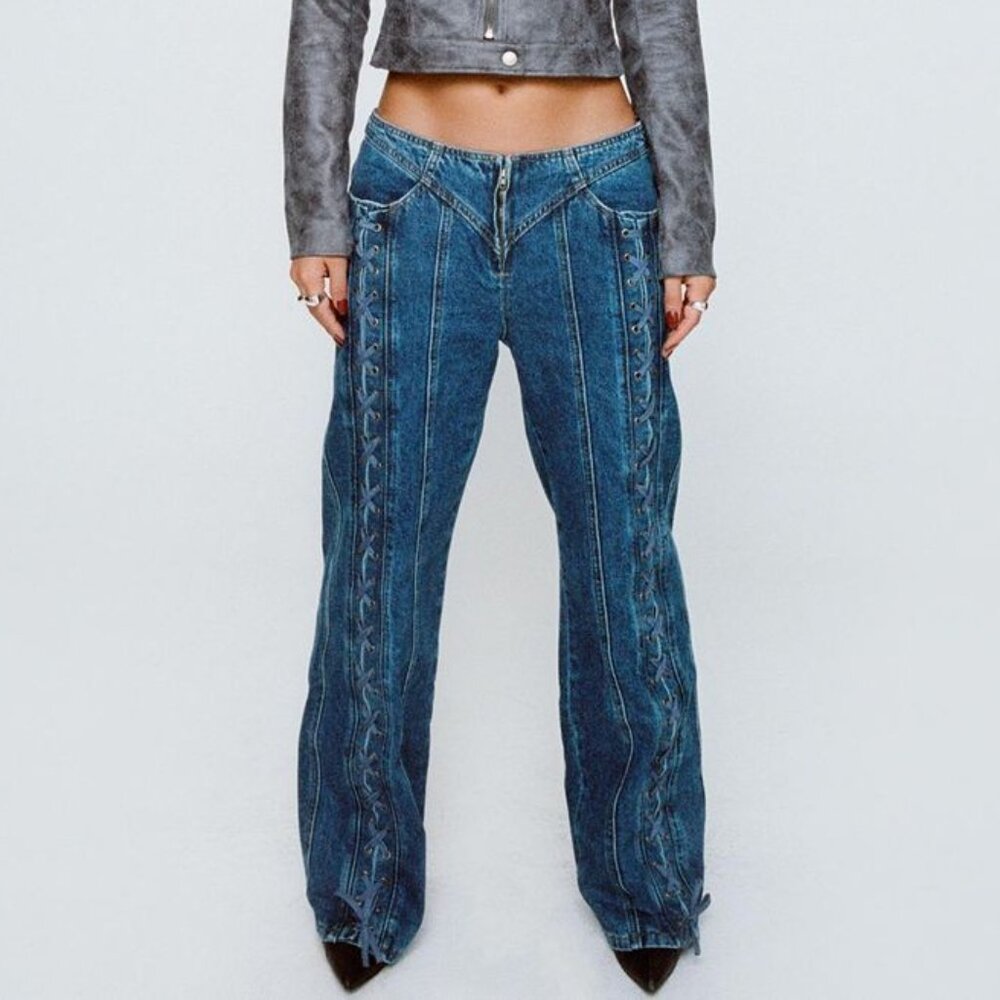 BRAND NEW Lioness Tie- Up Jeans